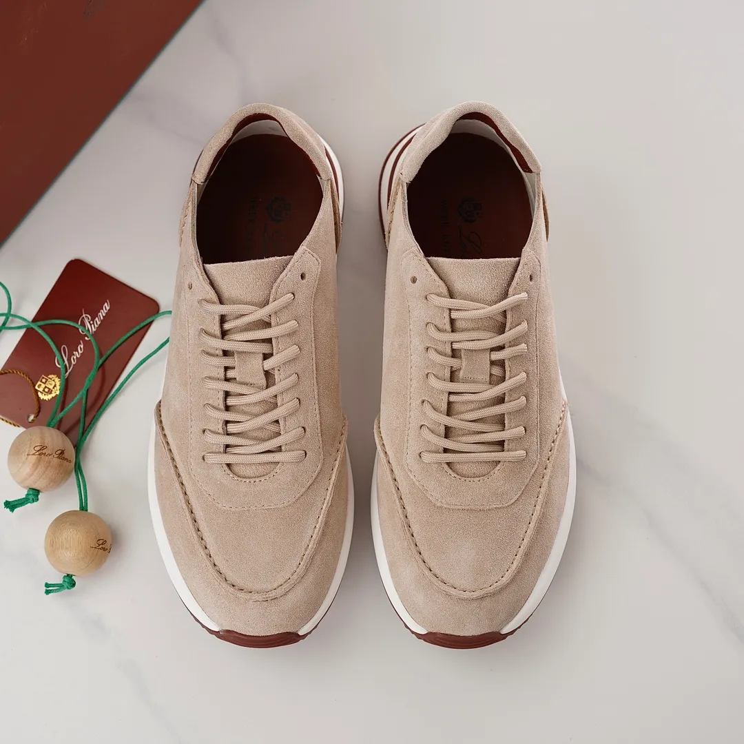 Factory price: 480💰 loro men's shoes💰iana/L men's shoes💰 Size: 38-45, customized 45 non-returnable Materials: The upper is made of elastic cloth for routing. Anti-fleece fabric is wrapped on the front and back to ensure stability. The back is equipped with a cushion to improve wearing comfort. Breathable mesh shoes. Elastic cloth inner𥚃 latex mesh insole. Sole I Men's Shoes💰Foam Combination T Men's Shoes💰U Outsole